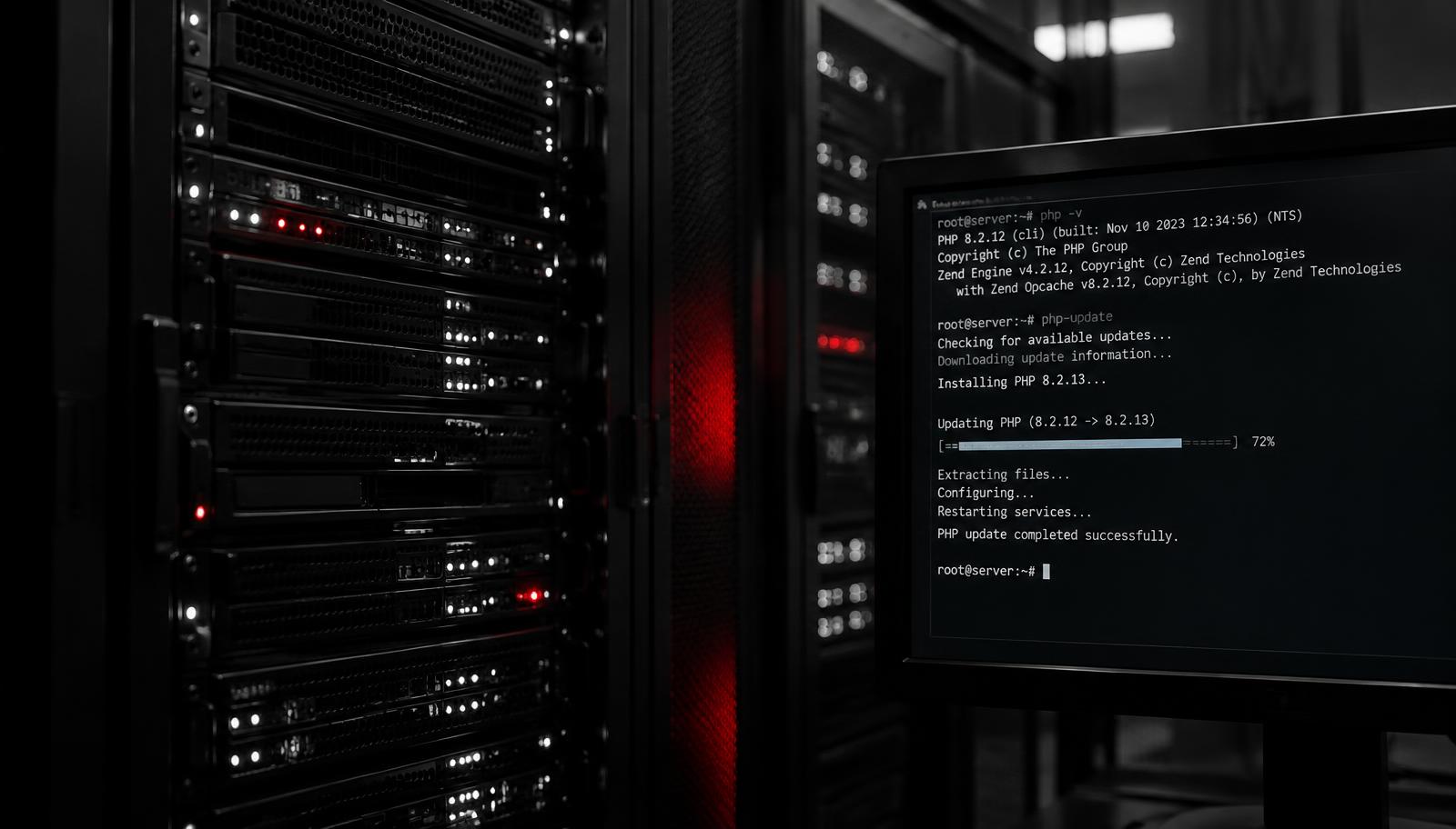 Servidores con actualización de seguridad de PHP en proceso