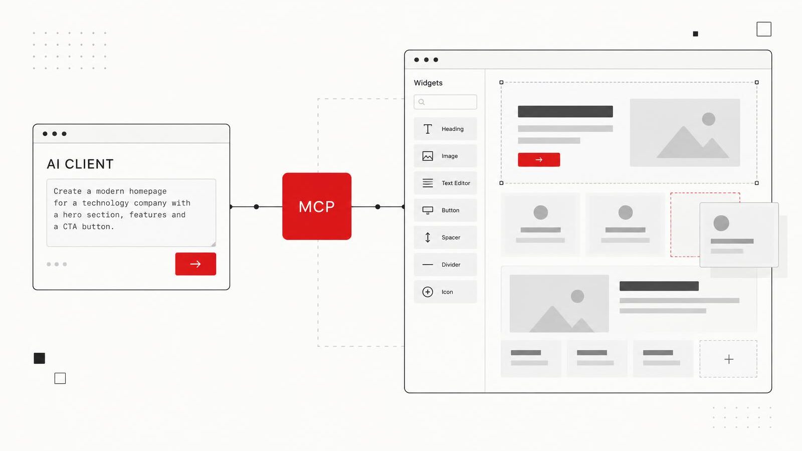 Elementor MCP conectando herramientas de Inteligencia Artificial con WordPress y Elementor